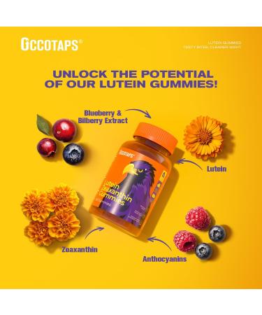 Lutein & Zeaxanthin Eye Vitamins Gummies for Daily Eye Health 20mg Lutein Sugar-Free High-Potency Gummy with Bilberry Extract Blue Light Support Star-Shaped Gummies 30 Count 30 Count (Pack of 1) - Buy Online on GoSupps.com