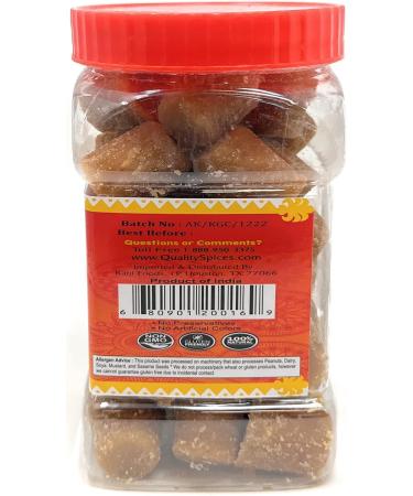 Kolhapuri Gur Cubes 17.5oz - Unrefined Cane Sugar 500g PET Jar | Gluten Friendly Vegan Non-GMO | Pack of 1 - Buy Online on GoSupps.com
