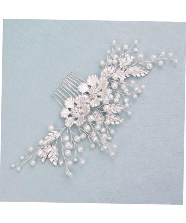 FRCOLOR Hair Comb Made of Crystal Pearl Hair Comb with Floral Pattern Wedding Hair Comb Flower Hair Accessories Rhinestone Headpiece Wedding Tiara Diamond Headpiece Bridal - Buy Online on GoSupps.com