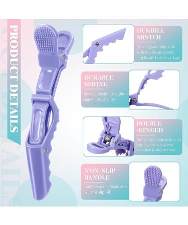 100 Pcs Alligator Sectioning Hair Clips - Non Slip Styling Clips for Women with Wide Teeth - Colorful Salon Clips for Hair Cutting (6 Colors) - Buy Online on GoSupps.com