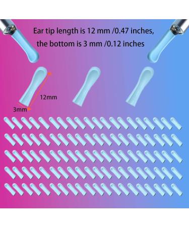 100 Pieces Ear Cleaner Tips Ear Cleaner Replacement Tips Silicone Ear Wax Removal Tool Cap for Ear Cleaner with Camera Blue - Buy Online on GoSupps.com
