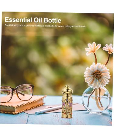 Healeved Essential Oil Empty Bottle Exquisite Bottle Decor Perfume Bottle Essential Oil Bottle Essence Bottle Perfume Sub Bottle Portable Bottle Arabia Perfume Storage Bottle - Buy Online on GoSupps.com