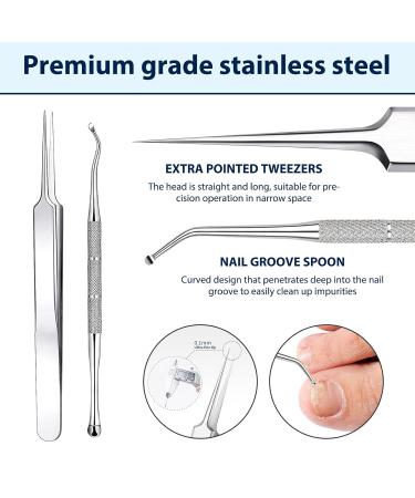 152-Piece Ingrown Toenail Tool Set & Correction Patch for Ingrown Toenails - International Shipping Available - Buy Online on GoSupps.com
