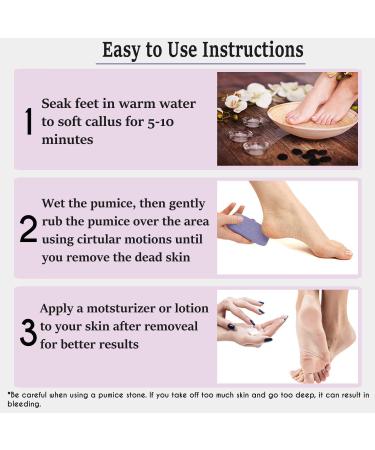 6 Packs Foot Pumice Stone Double Sided Foot Scrub for Feet Hard Skin Callus Remover and Scrubber Exfoliating Dead Skin - Buy Online on GoSupps.com