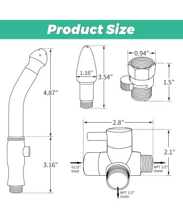 Shower Enema System with 100" Hose & Water Control Valve - Douche Colonic Cleanse Kit for Ultimate Personal Hygiene - Buy Online on GoSupps.com
