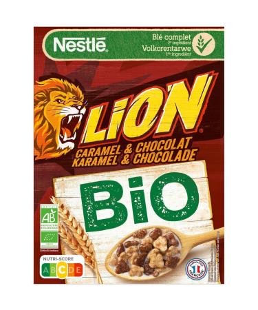 G n rique NESTL - Nestl Lion Organic Caramel and Chocolate 400g - 400g - Pack of 3 - Sold as a Pack