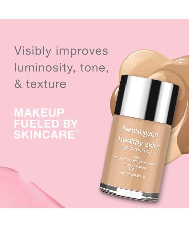 Neutrogena Healthy Skin Liquid Makeup Foundation SPF 20 - Lightweight & Flawless Coverage Natural Ivory - Antioxidant Vitamin E & Feverfew 1 fl. oz - International Shipping Available - Buy Online on GoSupps.com