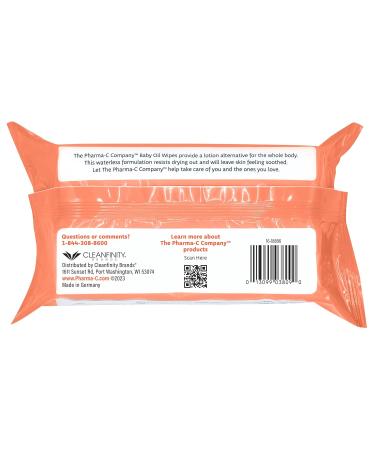 Buy Pharma-C Baby Oil Wipes - 540 Count | Enriched with Almond Sunflower Oils Aloe & Vitamin E | Gentle & Moisturizing for Baby's Skin - International Shipping Available - Buy Online on GoSupps.com