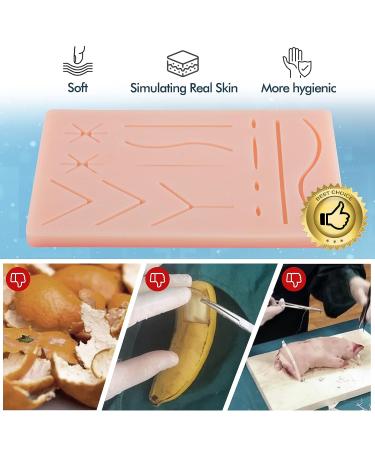 Ultrassist Upgraded Suture Pad for Medical and Vet Students - 3 Layers, 14 Wounds, Rip-Resistant Mesh - Ideal for Training Practice - Buy Online on GoSupps.com