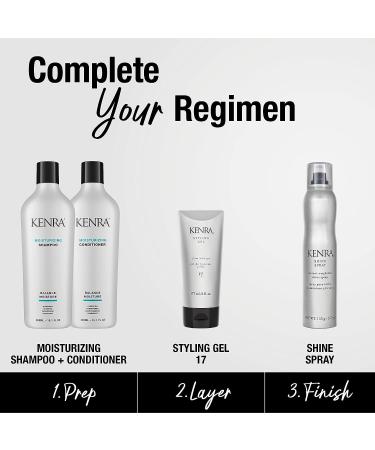 Kenra Styling Gel 17 - High Hold Gel for Fullness & Shine - Controls Coarse Hair - Alcohol-Free & Non-Drying - 6 oz - Buy Online on GoSupps.com