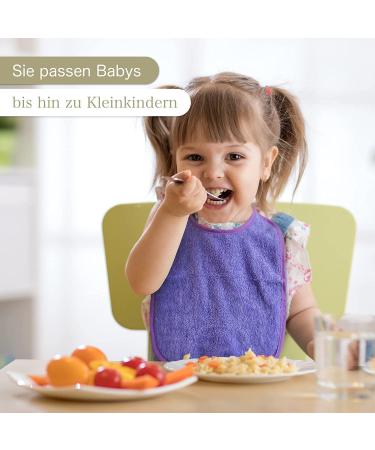 Kigatex 10 Pack Baby Bibs - 100% Cotton Adjustable & Ultra Absorbent - Eco-Tex Certified - Multicolored 30x40 cm - Buy Online on GoSupps.com