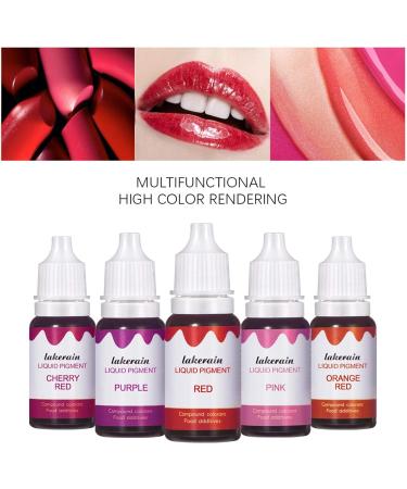 Stronrive 12 Colors Lip Gloss Liquid Pigment - DIY Lipstick Cosmetic Dye for Lip Gloss Production - Buy Online on GoSupps.com