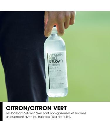  Vitamin Well Vitamin Well - Drinks enriched with vitamins and minerals taste lemon lime 12x500ml (Reload) - Buy Online on GoSupps.com