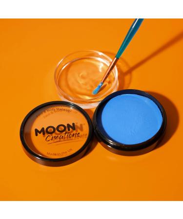 Moon Creations Pro Bright Orange Face & Body Makeup 36g - Professional Colour Paint Cake Pot for Face Painting - Ideal for Kids, Adults, Fancy Dress, Festivals & Halloween - Buy Online on GoSupps.com
