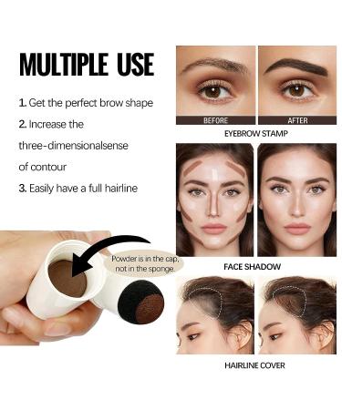 Dark Brown Eyebrow Stamp Stencil Kit - Waterproof Perfect Brow Shaping Kit - Buy Online on GoSupps.com