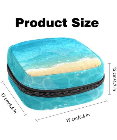 Muooum Menstrual Polster Bag with Zipper - Blue Tie Dye Tampon Collection Bag for Women & Girls (1 Count) - Buy Online on GoSupps.com