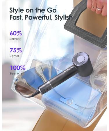 Professional Hair Dryer with Diffuser -Bopcal High-Speed Ionic Hair Dryer 1500W Fast Drying Low-Noise Hairdryer 3 Speeds & 4 Temps with Travel Size for Styling at Home/Salon Black - Buy Online on GoSupps.com