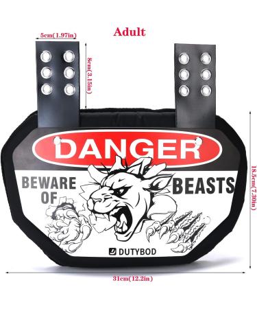 Football Back Plate DUTYBOD Lower Back/Rear/Back Bone Protector Shield Backplate for Youth & Adult - Buy Online on GoSupps.com