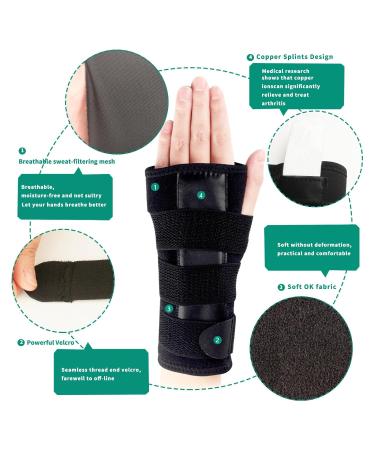 Ymiko Sports Wrist Supports - Adjustable Splint for Sprains Versatile & Comfortable Injury Prevention Breathable Material Fits Both Hands - Buy Online on GoSupps.com