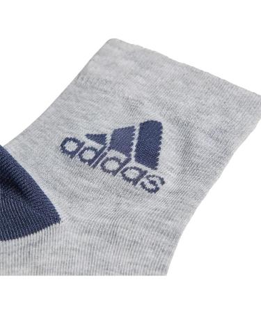 Adidas Unisex Children's Socks - 3 Pairs Black/White/Mediu Grey Heather - Comfortable & Stylish Footwear for Kids - International Shipping Available - Buy Online on GoSupps.com