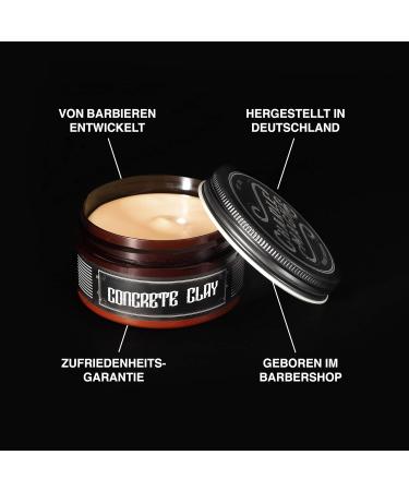 Charlemagne Concrete Clay Hair Wax Set | Super Strong Hold Matt Finish | 100g Hair Clay Pomade for Men | Premium Hair Styling Cream - Buy Online on GoSupps.com