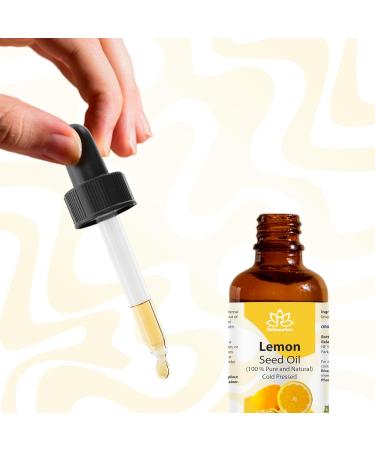 Relaxcation Lemon Seed Oil | Cold Pressed Citrus limon Seed Extract for Face Hair & Skin | 100% Unrefined Vegan Hexane-Free Glow Oil | Amber Glass Travel Size (0.5 oz) 0.5 Fl Oz (Pack of 1) - Buy Online on GoSupps.com