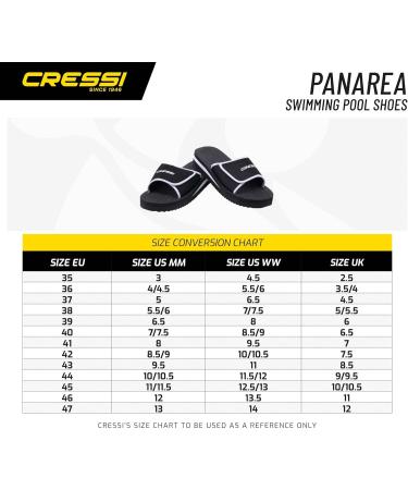 Cressi Unisex Panarea Slippers - Beach & Pool Shoes for Men & Women - 39 EU Black - International Shipping Available - Buy Online on GoSupps.com