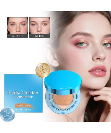 Makeup Cushion - Concealer Cushion with Matte Finish and High Coverage Long-Lasting Concealer Cream for Party Beach Outdoors School Business Travel - Buy Online on GoSupps.com