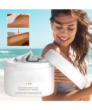 Anti-Tan Cream | 60g Self-Tan Removal Scrub - After-Sun Care Body Scrub for Daily Use Summer Holidays Beach Travel - Buy Online on GoSupps.com