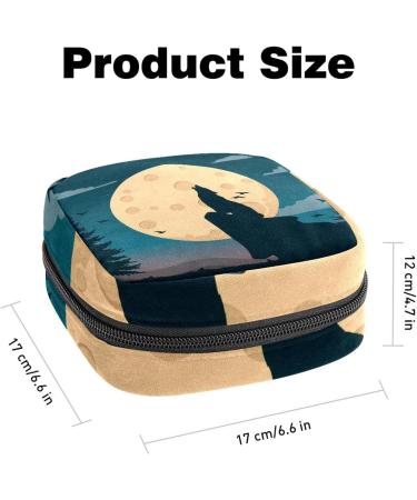 Anna Cowper Moon Spacescape Sanitary Napkin Storage Bag | Feminine Menstrual Cup Pouch | Nursing Pad Holder | Portable Period Bag for Women Teen Girls | Multi-colored - Buy Online on GoSupps.com