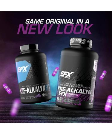EFX Sports Kre-Alkalyn 240 Capsules - Powerful Muscle Performance & Recovery - Buy Online on GoSupps.com