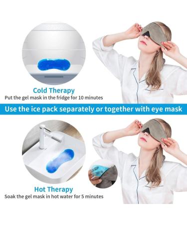 Wireless Sleep Mask Headphones Bluetooth 5.0 with Gel Therapy - Gray - Buy Online on GoSupps.com