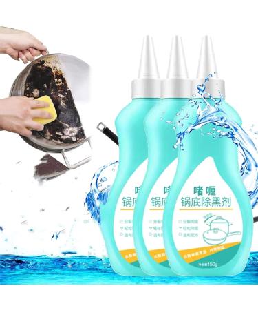 Magic Gel Cleaner For Pots And Pans Bottom of the Pot Black Scale Cleaner Cleaner for Bottom of Pots and Pans 1/2/3Pcs Gel Cleaner for Pot Bottom Bottom of the Pot Black Scale Cleaner (3PCS)