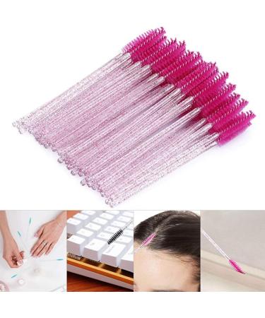 Eyelash Wands Disposable Mascara Wands Crystal Eye Brush Mascara Wand Thick Spoolie Eyelash Brush Spoolies for Lashes Extension eyelash brushes - Buy Online on GoSupps.com
