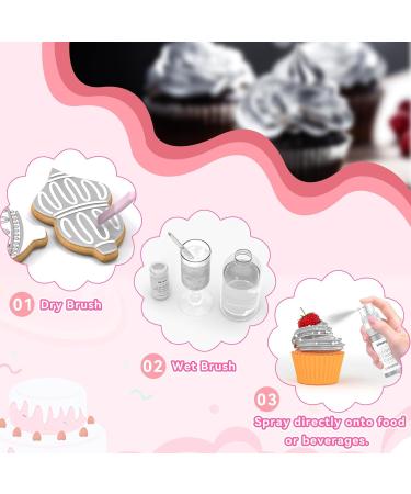 Buy Wwtop Edible Glitter 10g | Tasteless Glitter Powder & Spray for Drinks Cakes & Cocktails - Silver Food Coloring Decor - Buy Online on GoSupps.com