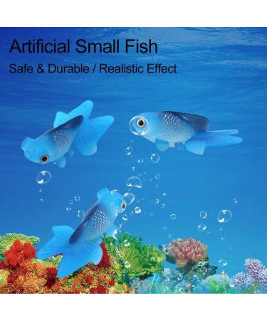 Buy Semme Plastic Floating Fish | Movable Aquarium Decoration | Blue Goldfish Pet Accessory - Buy Online on GoSupps.com