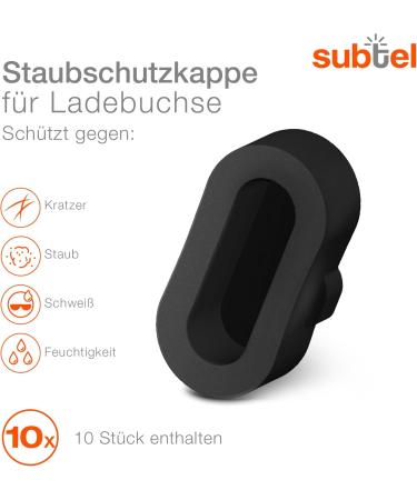 Buy Subtel 1m Replacement USB Cable for Garmin Fenix 7 6 6 Pro Vivoactive 4 & 3 | Colorful 10x Dust Protection Caps | USB A 2.0 Charging Data Cable - International Shipping Available - Buy Online on GoSupps.com