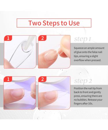 Premium Nail Glue for Tips & Acrylics | Long Lasting Bond for Press On & Fake Nails - 0.2 oz (6ml - Buy Online on GoSupps.com