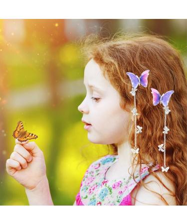 8 Pieces Butterfly Hair Clips Set - 3D Hair Accessories for Women Girls & Children - Perfect for Weddings & Special Occasions - Buy Online on GoSupps.com
