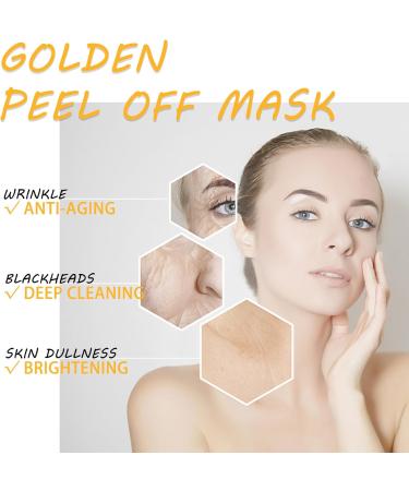 Gold Peel Off Mask Peel Off Anti Wrinkle Whitening Mask Gold Foil Cleansing Mask Anti Wrinkle Anti Aging Face Mask for All Skin Types Skin Firming & Rejuvenating for Radiant Face Masks - Buy Online on GoSupps.com