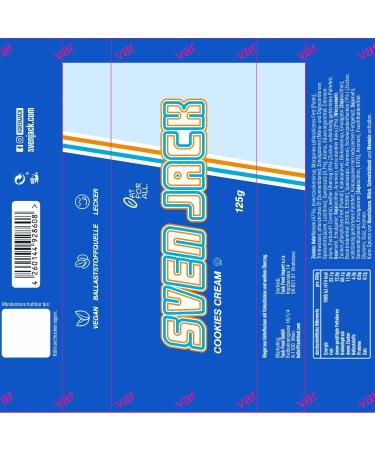 Buy Sven Jack Energy Cake - Cookies & Cream Flavor | 24x125g Fitness Bars | Oatmeal Energy Bars for Everyday Life - High in Long-Chain Carbs - Buy Online on GoSupps.com