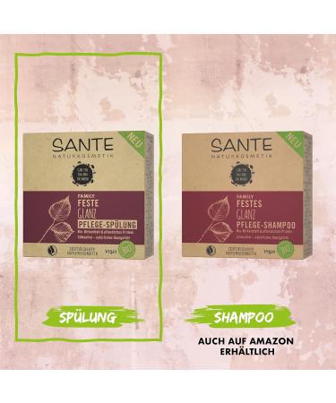 Sante Natural Cosmetics Fixed Conditioner for Dull & Normal Hair - Vegan Organic Birch Leaf & Herbal Protein 60g | Solid Gloss Care - Buy Online on GoSupps.com