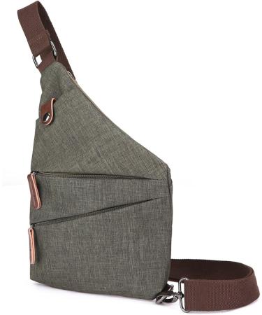 Fandare Army Green Sling Bag for Men & Women - Outdoor Travel & Hiking Crossbody Sports Bag - Buy Online on GoSupps.com