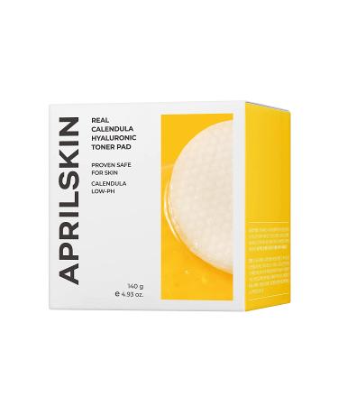APRILSKIN Calendula PHA Hyaluronic Toner Pads - Exfoliating & Hydrating | Vegan, Cruelty-Free | Ideal for Dry, Sensitive, Acne-Prone Skin | 60 Pads - Buy Online on GoSupps.com