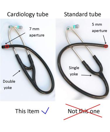 CardioTubes Compatible Replacement Tube for Littmann MasterCardiology & Cardiology III Stethoscopes - Blue 7mm Binaurals - Buy Online on GoSupps.com