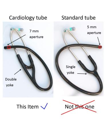 Replacement Tube for Littmann Master Cardiology & III Stethoscopes - 7mm Dark Green Binaurals | CardioTubes - Buy Online on GoSupps.com