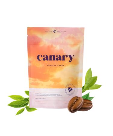 Canary Sunrise Spark Gummies - Paradise Punch Daily Balanced Energy Boost & Focus Support - Yerba-Mate Gluten-Free Non-GMO - 60 Vegan Gummies
