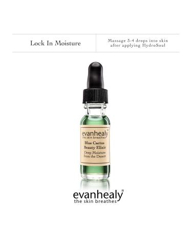 evanhealy Blue Cactus Beauty Elixir | Organic Jojoba & Prickly Pear Oils | Soothing & Illuminating Serum for All Skin Types - Buy Online on GoSupps.com