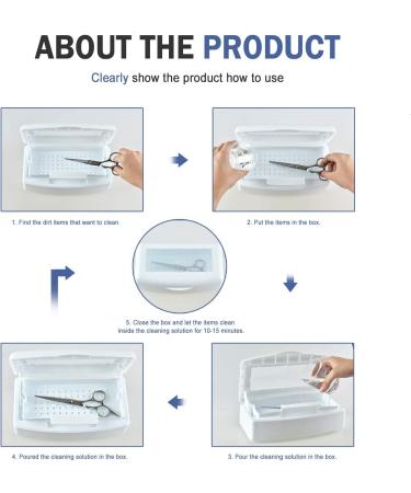 Timoo Nail Art Tool Sterilizer Box - Nail Salon Organizer for Manicure Equipment (1 Pcs) White - Buy Online on GoSupps.com