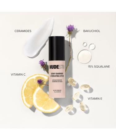 Nudestix Dewy Barrier Hydrating Stick On-the-Go Moisture Balm with Ceramides Squalane Bakuchiol & Vitamin C | Hydrates Brightens & Smooths Skin | Clean Vegan & Travel-Friendly - Buy Online on GoSupps.com